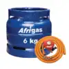 Shell Afrigas 6kg Complete Cylinder With Gas Regulator 2m Hosepipe 2 Safery Clips 01